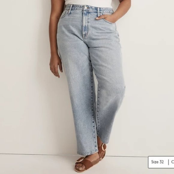 Madewell Low-Rise Baggy Straight Jean Size 32 - Picture 1 of 16